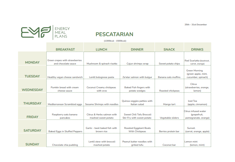 Best Pescatarian Meal Plan Delivery in Dubai, UAE